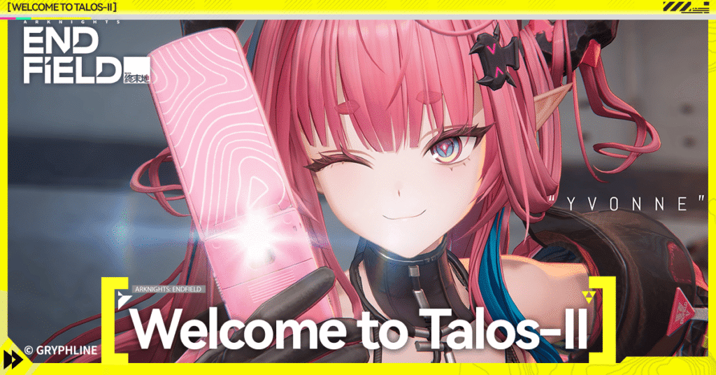 Arknights Endfield four-character party combat on Talos-II, tactical RPG gameplay screenshot