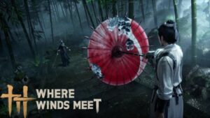 Best PC build for Where Winds Meet showing three hardware tiers from budget to high-end